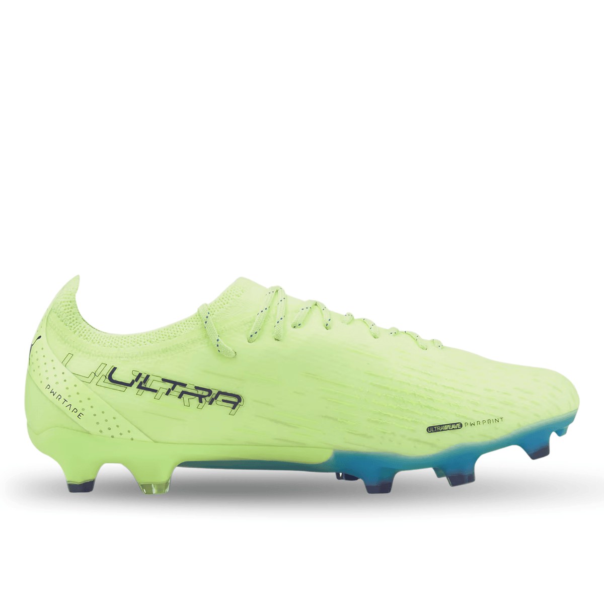 Puma Ultra Ultimate FG/AG Soccer Cleats (Fizzy Light/Parisian Blue) | SoccerWearhouse