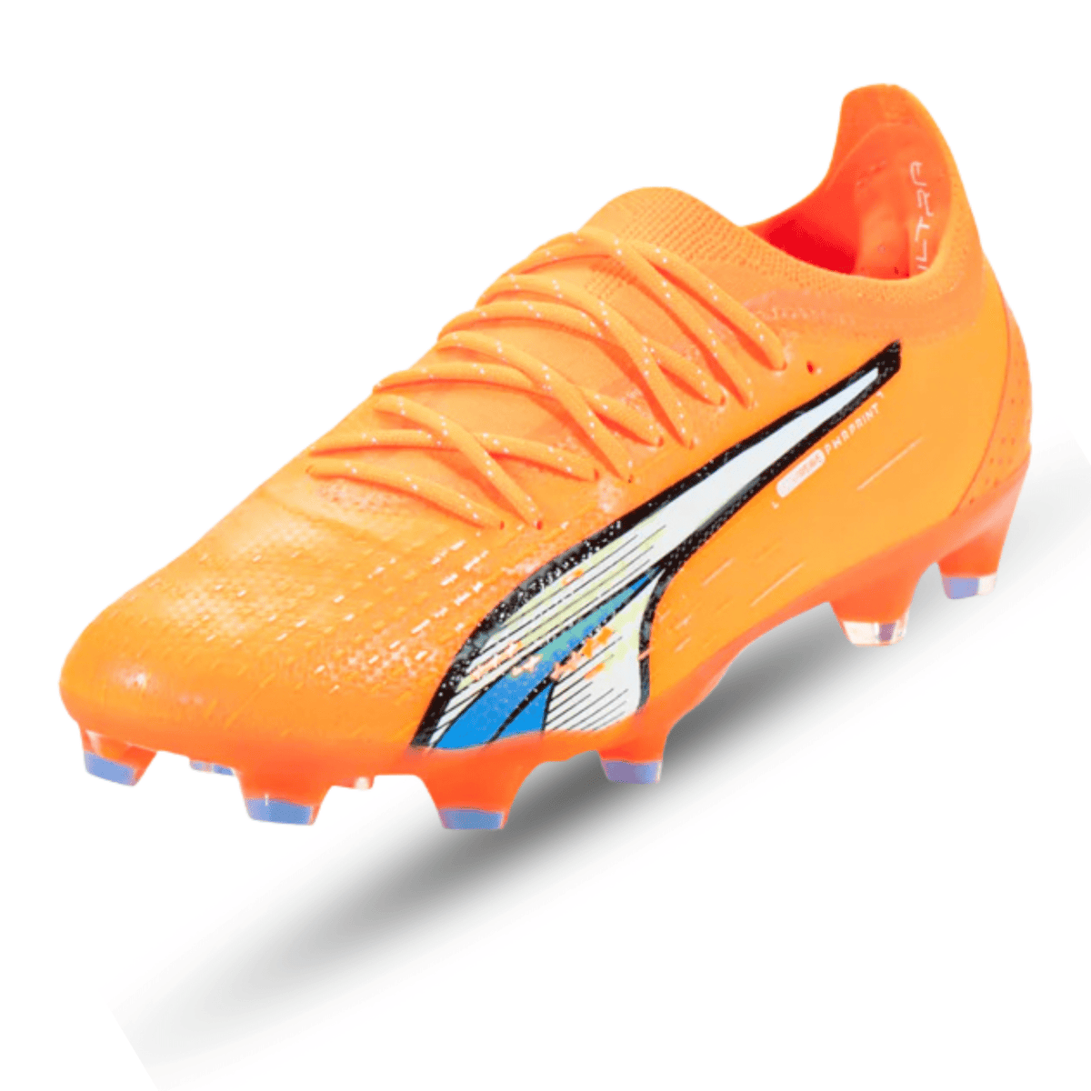 Puma Ultra Ultimate FG/AG Soccer Cleats (Orange/Blue Glimmer) | SoccerWearhouse