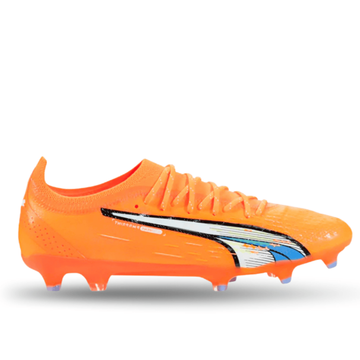 Puma Ultra Ultimate FG/AG Soccer Cleats (Orange/Blue Glimmer) | SoccerWearhouse