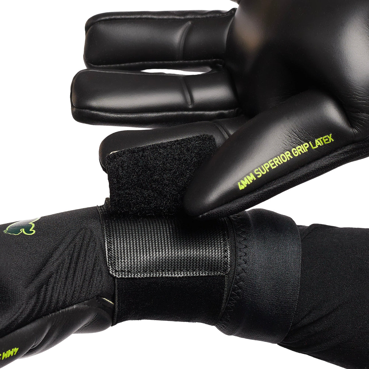 Puma Ultra Ultimate Hybrid Goalkeeper Gloves (Black/Green/Fizzy Light) | SoccerWearhouse