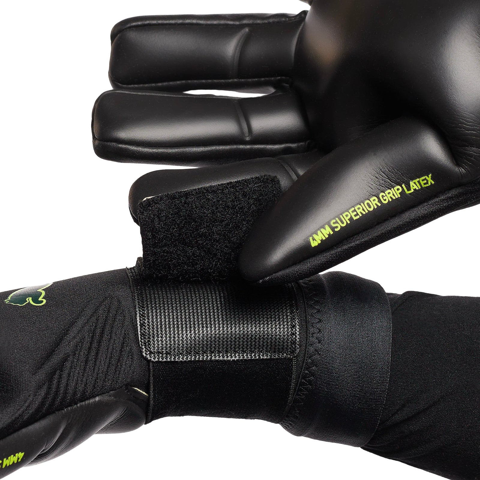 Puma Ultra Ultimate Hybrid Goalkeeper Gloves (Black/Green/Fizzy Light) | SoccerWearhouse