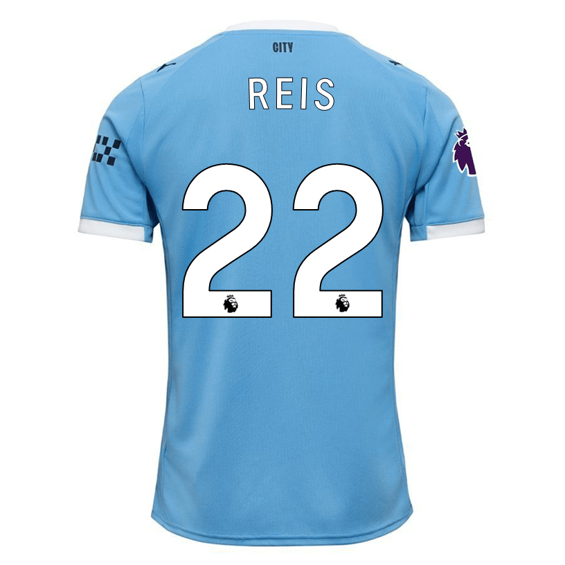 Puma Vitor Reis Manchester City Home Jersey 25/26 w/ EPL + Sponsor Patch (Team Light Blue/Puma White) | SoccerWearhouse