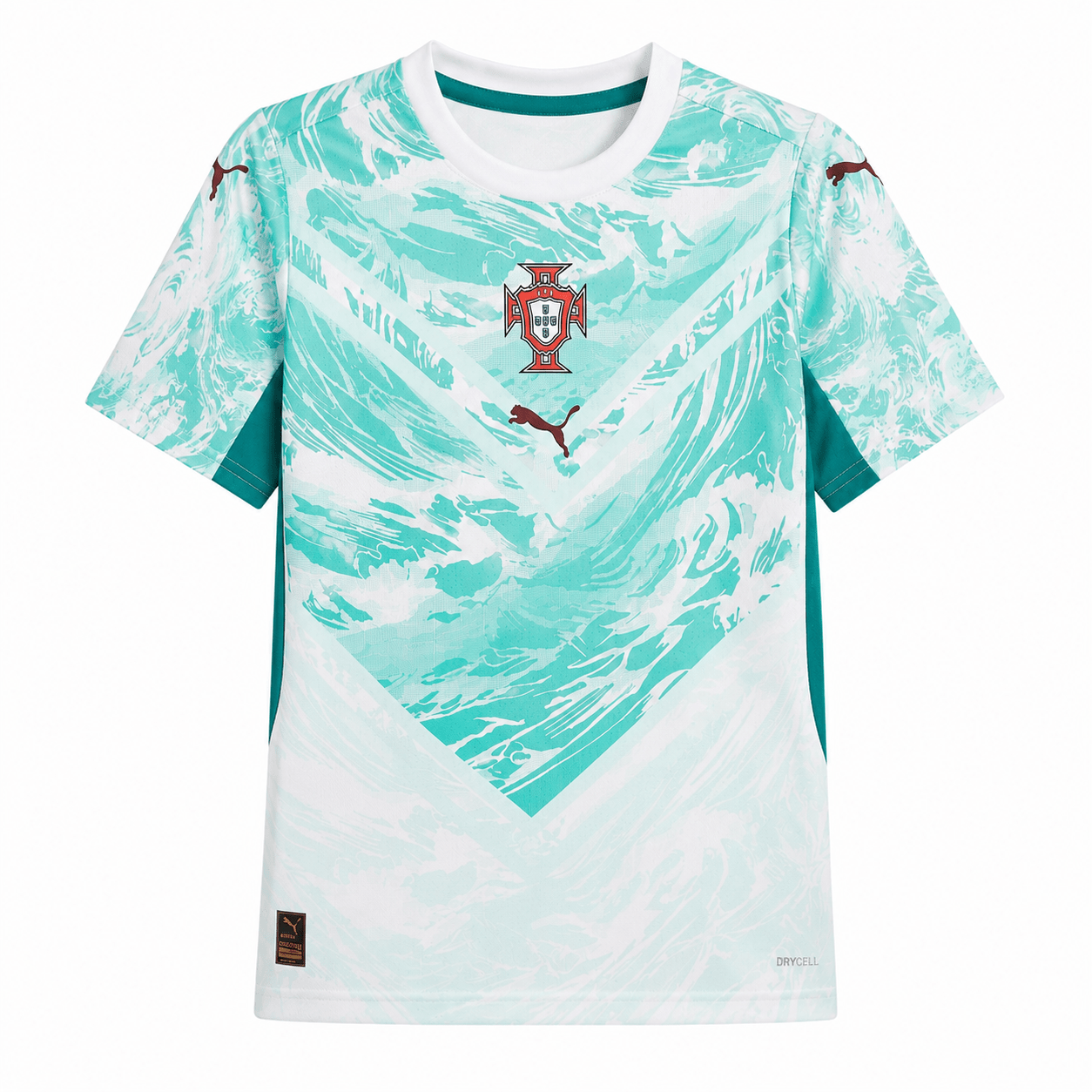 Puma Youth Cristiano Ronaldo Portugal Away Jersey 2026 (White/Green) | SoccerWearhouse