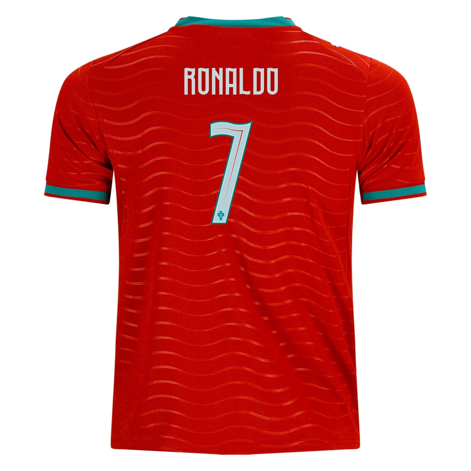 PUMA Youth Cristiano Ronaldo Portugal World Cup Home Jersey 2026 (Club Red/Green Lagoon) | SoccerWearhouse
