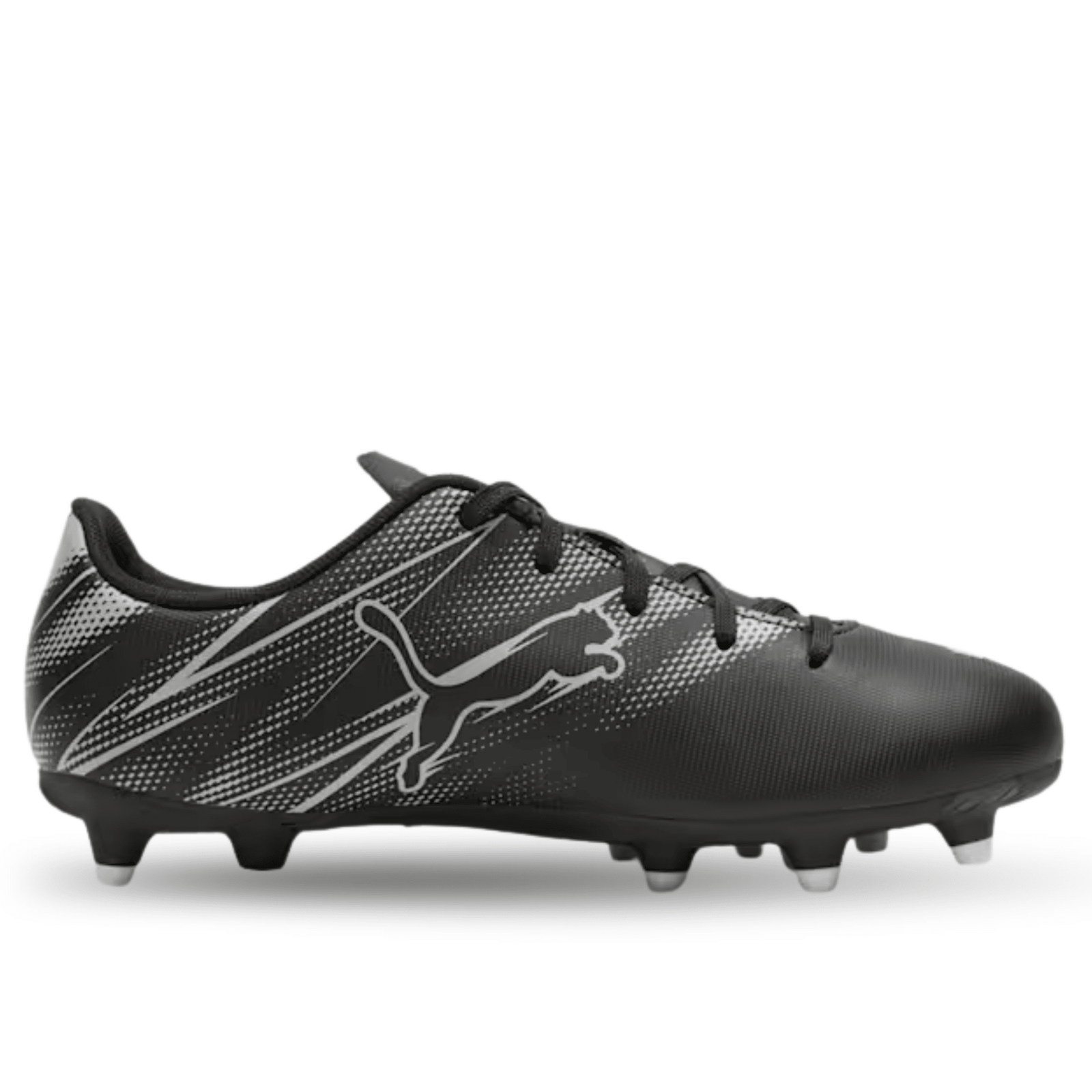Puma Youth Jr. Attacanto FG/AG Soccer Cleats (Puma Black/Silver Mist) | SoccerWearhouse