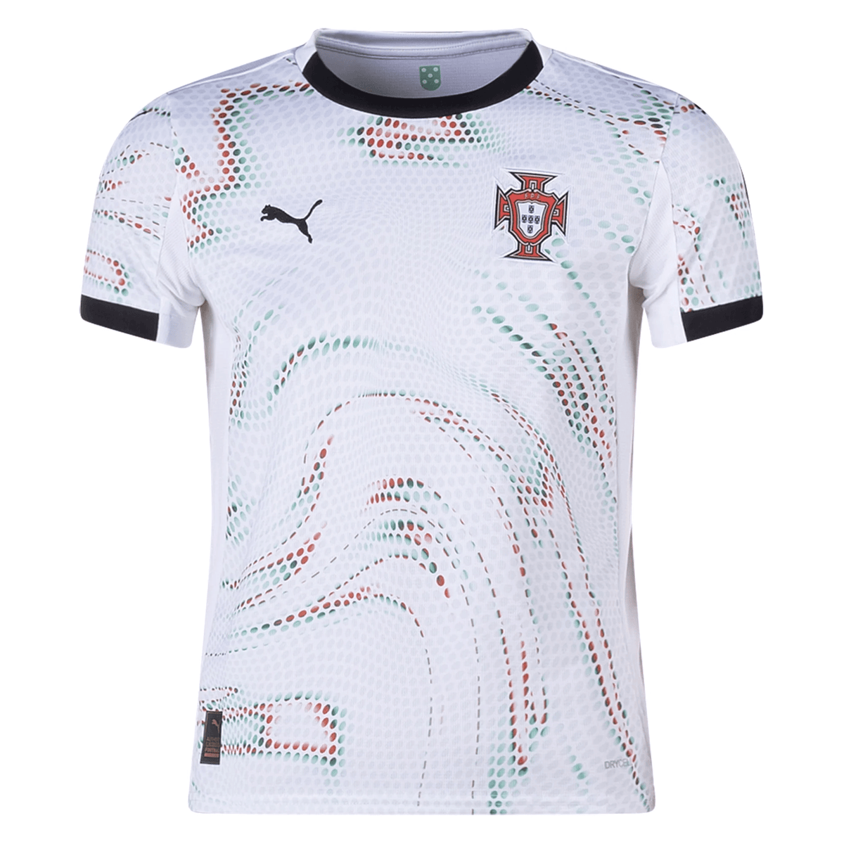 Puma Youth Portugal 2025 Away Jersey (Puma White/Puma Black) | SoccerWearhouse