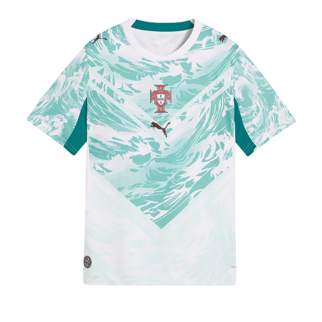 Puma Youth Portugal Away Jersey 2026 (White/Green) | SoccerWearhouse