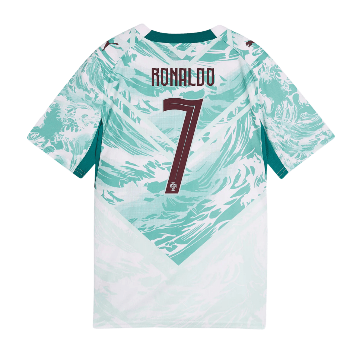Puma Youth Portugal Cristiano Ronaldo Away Jersey 2026 (Puma White/Green)* | SoccerWearhouse