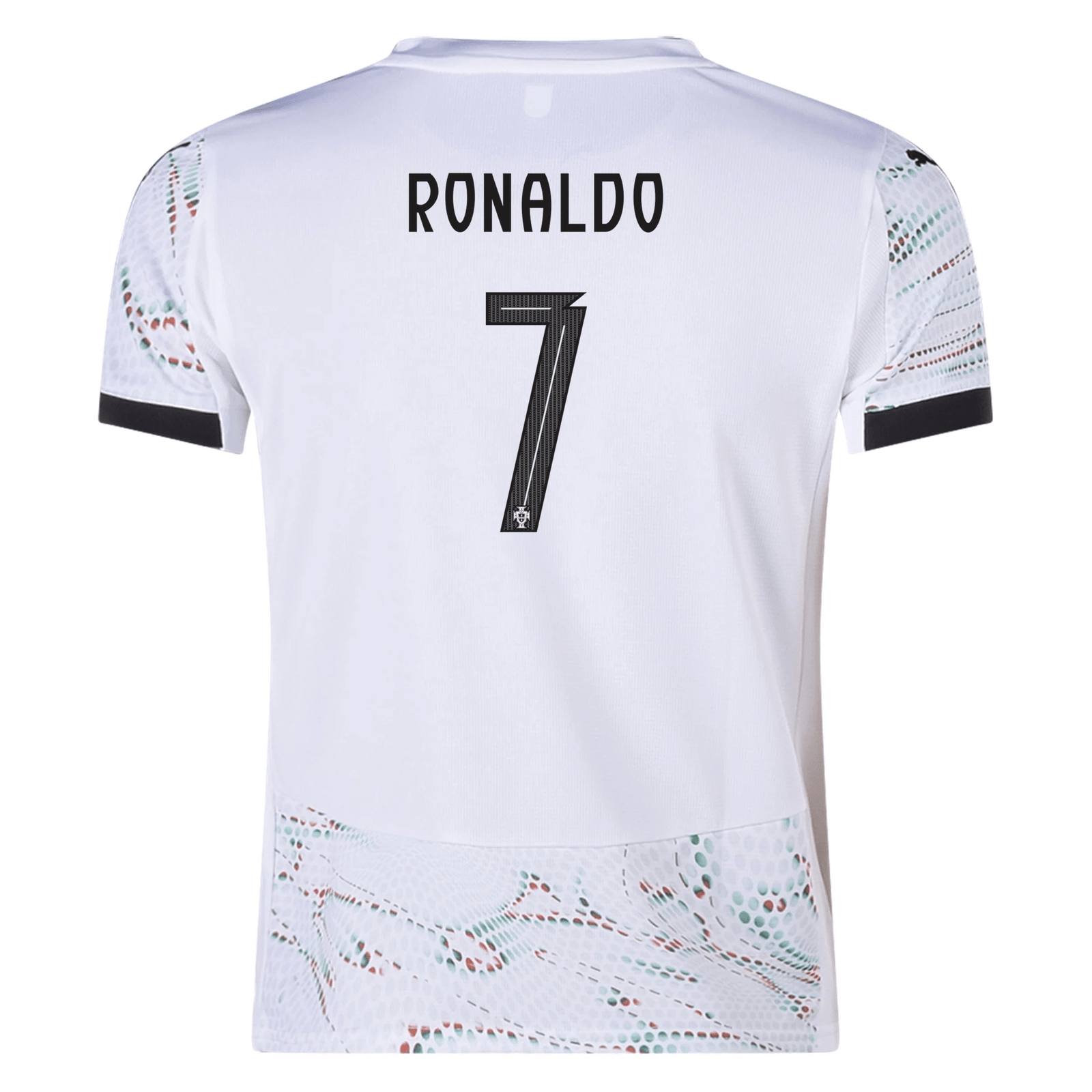 Puma Youth Portugal Cristiano Ronaldo Away Jersey 25/26 (Puma White/Puma Black) | SoccerWearhouse