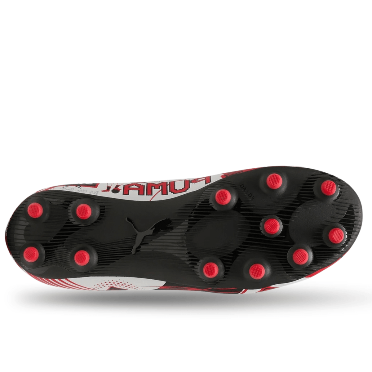 Puma Youth Ultra CP Legacy FG/AG Jr Soccer Cleats (White/Red/Black) | SoccerWearhouse