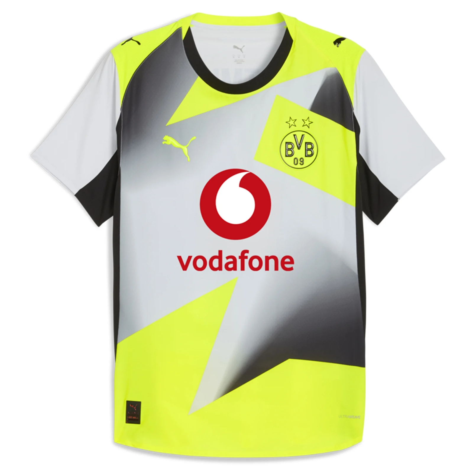 Puma Borussia Dortmund Authentic Away Jersey 25/26 (Silver Mist/Yellow Alert)