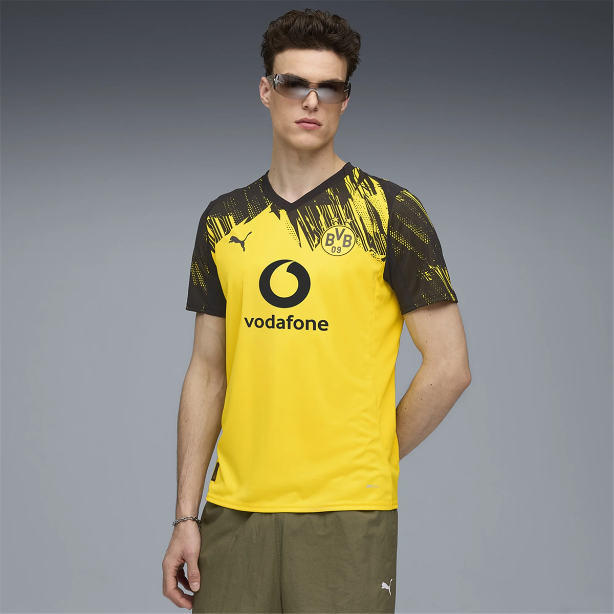 Puma Men's BVB Dortmund Home Jersey 25/26 (Faster Yellow/Black)