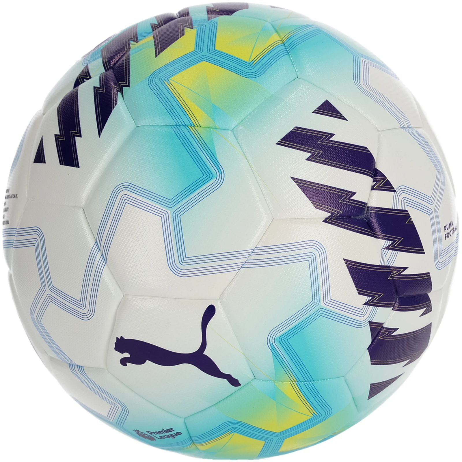 Puma Premier League Orbita Match Lights Ball FIFA Pro Winter Edition 25/26 (White/Aqua/Blue)