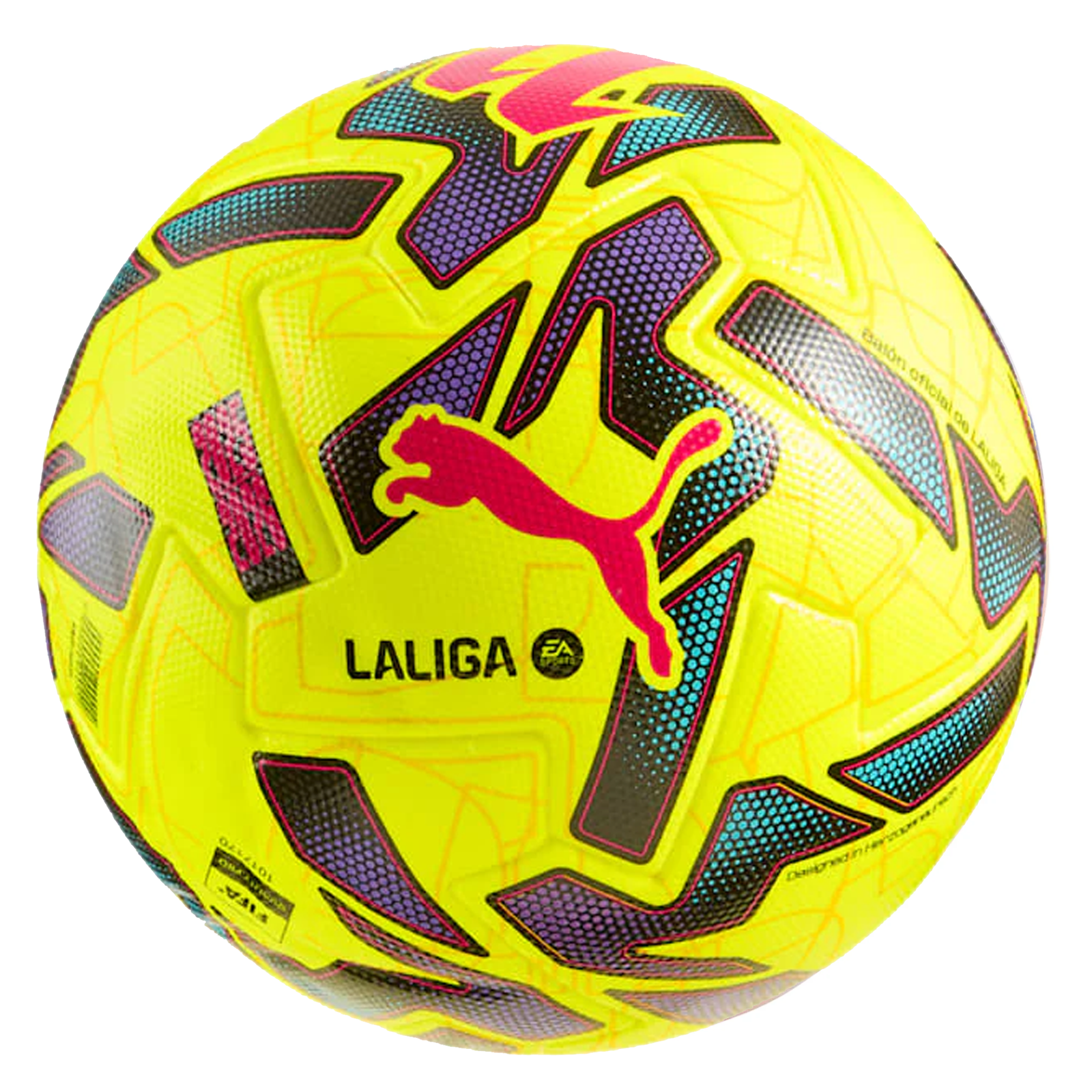 Puma Orbita La Liga 25/26 1 Winter Soccer Ball FIFA Pro (Fluo Yellow/Multi)