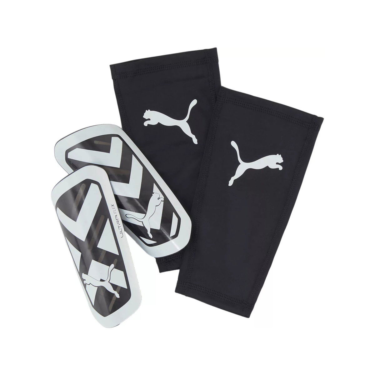 PUMA Ultra Light Sleeve Soccer Shin Guards (White)