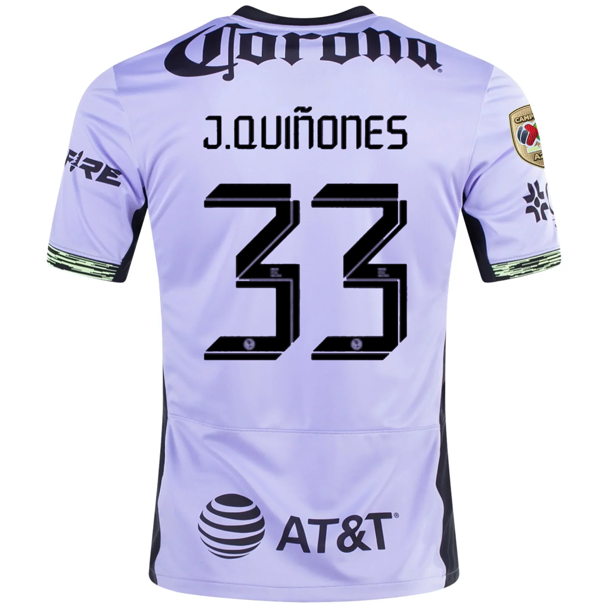 Nike Club America Julián Quiñones Third Jersey w/ Liga MX Apertura 23 ...