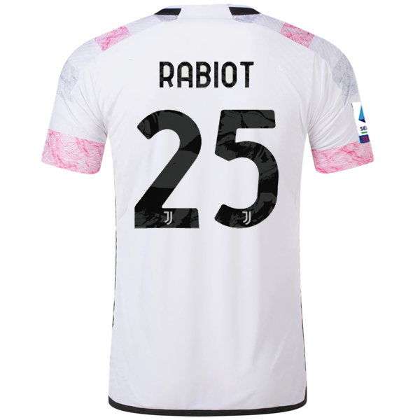 adidas Juventus Authentic Adrian Rabiot Away Jersey w/ Serie A