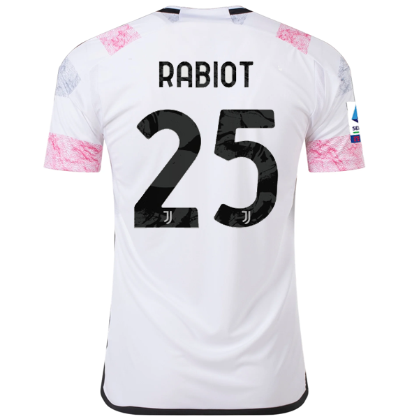 adidas Juventus Adrian Rabiot Away Jersey w Serie A 23 24 White