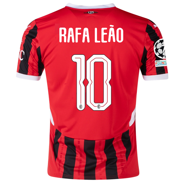 Puma AC Milan Rafael Leão Home Jersey w/ Champions League Patches