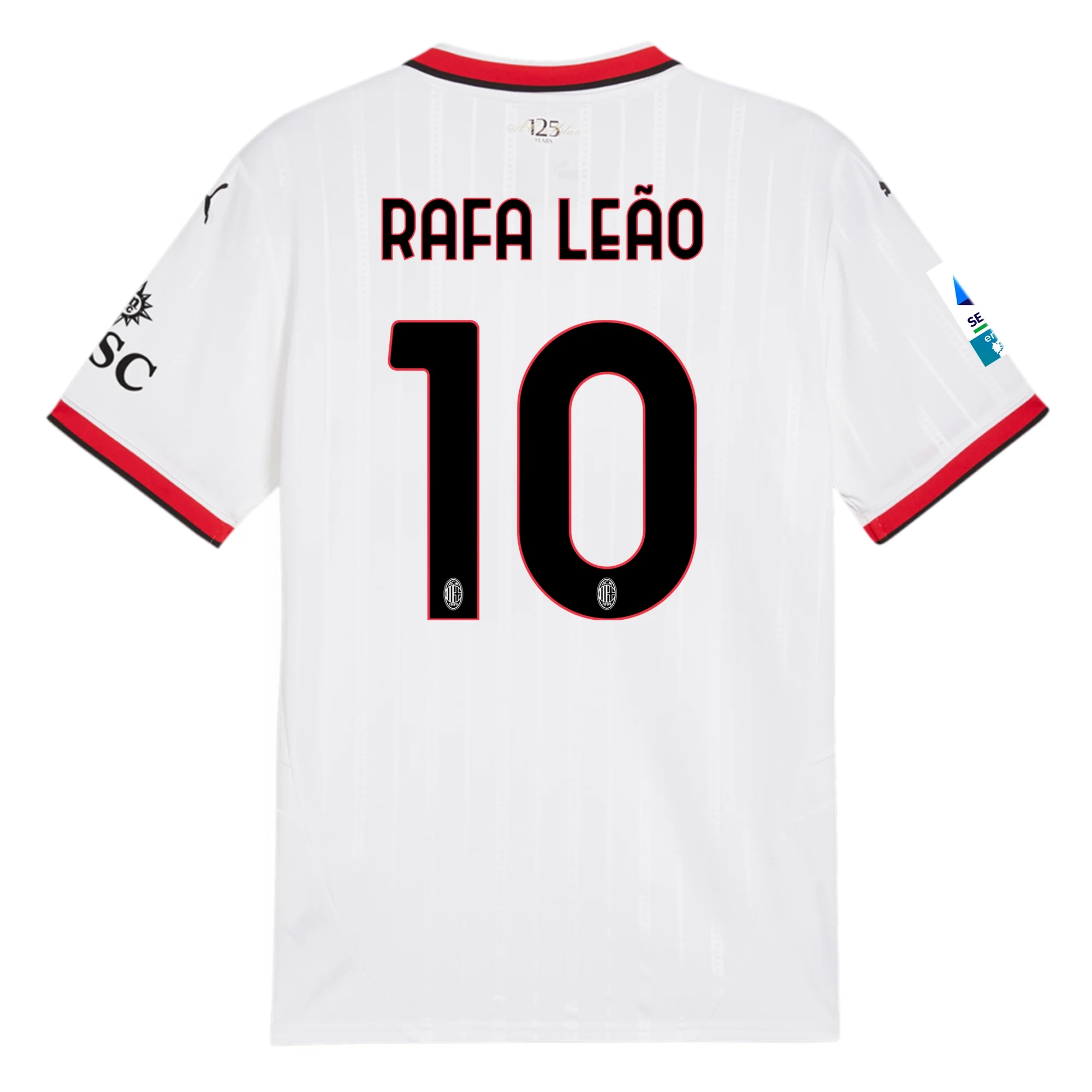 Puma AC Milan Rafa Leao Away Jersey W Serie A Patch 24 25 Puma White Puma AC Milan Rafa Leao Away Jersey W Serie A Patch 24 25 Puma White