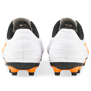 Puma Rapido III FG/AG Soccer Cleats (White/Neon Citrus/Artic Ice)