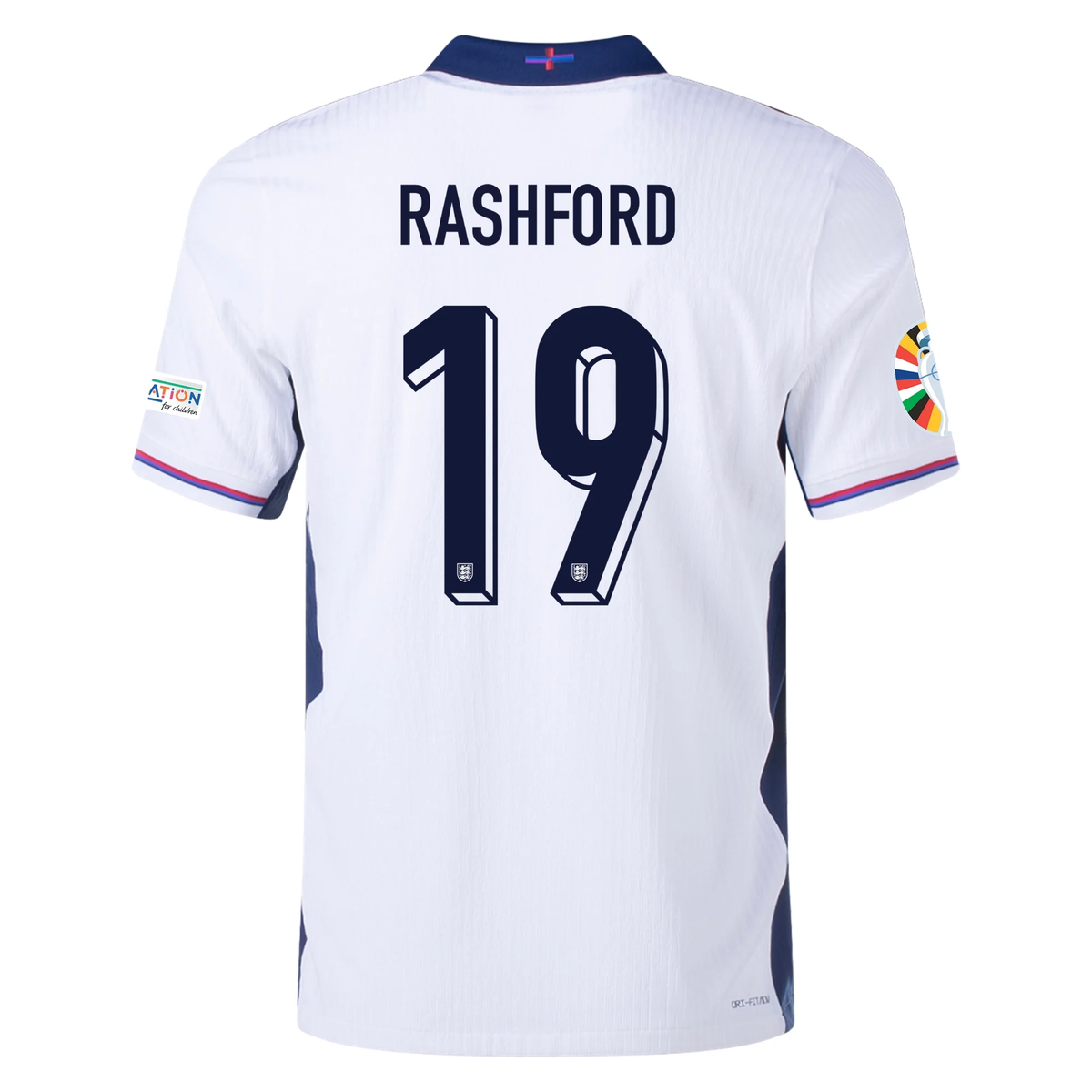 Nike England Authentic Marcus Rashford Match Home Jersey w/ Euro 2024 ...