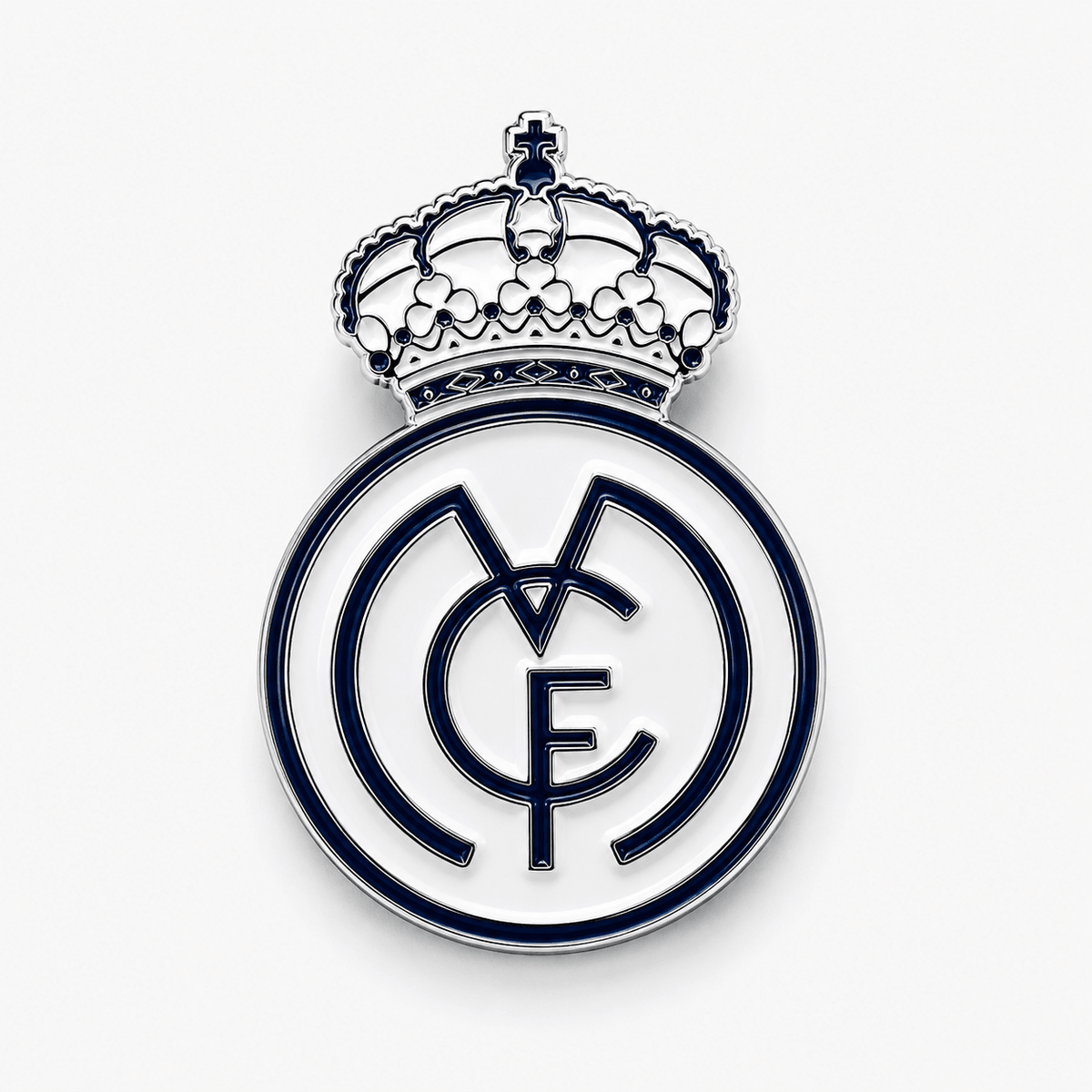 Real Madrid White Enamel Pin | SoccerWearhouse