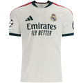 adidas Mens Real Madrid Home Jersey w/ Champions League Patches 26/27 (White)