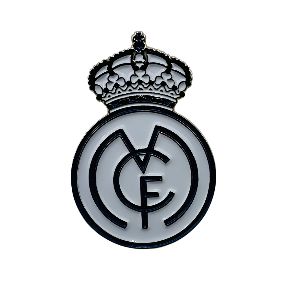 Real Madrid White Enamel Pin