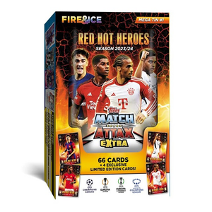 Topps Match Attax Red Hot Heroes Mega Tin #1 + 4 Limited Edition Cards