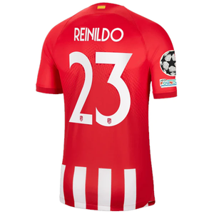 Nike Atletico Madrid Reinildo Mandava Home Jersey w/ Champions League Patches 23/24 (Sport Red/Global Red)