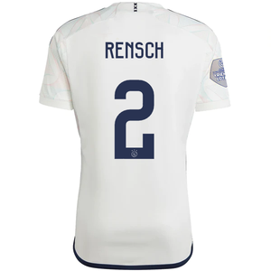 adidas Ajax Devyne Rensch Away Jersey w/ Eredivise League Patch 23/24 (Core White)