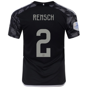 adidas Ajax Devyne Rensch Third Jersey w/ Eredivise League Patch 23/24 (Black)