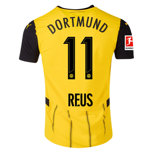 Puma Borussia Dortmund Marco Reus Home Jersey w/ Bundesliga Patch 24/25 (Faster Yellow/Puma Black)