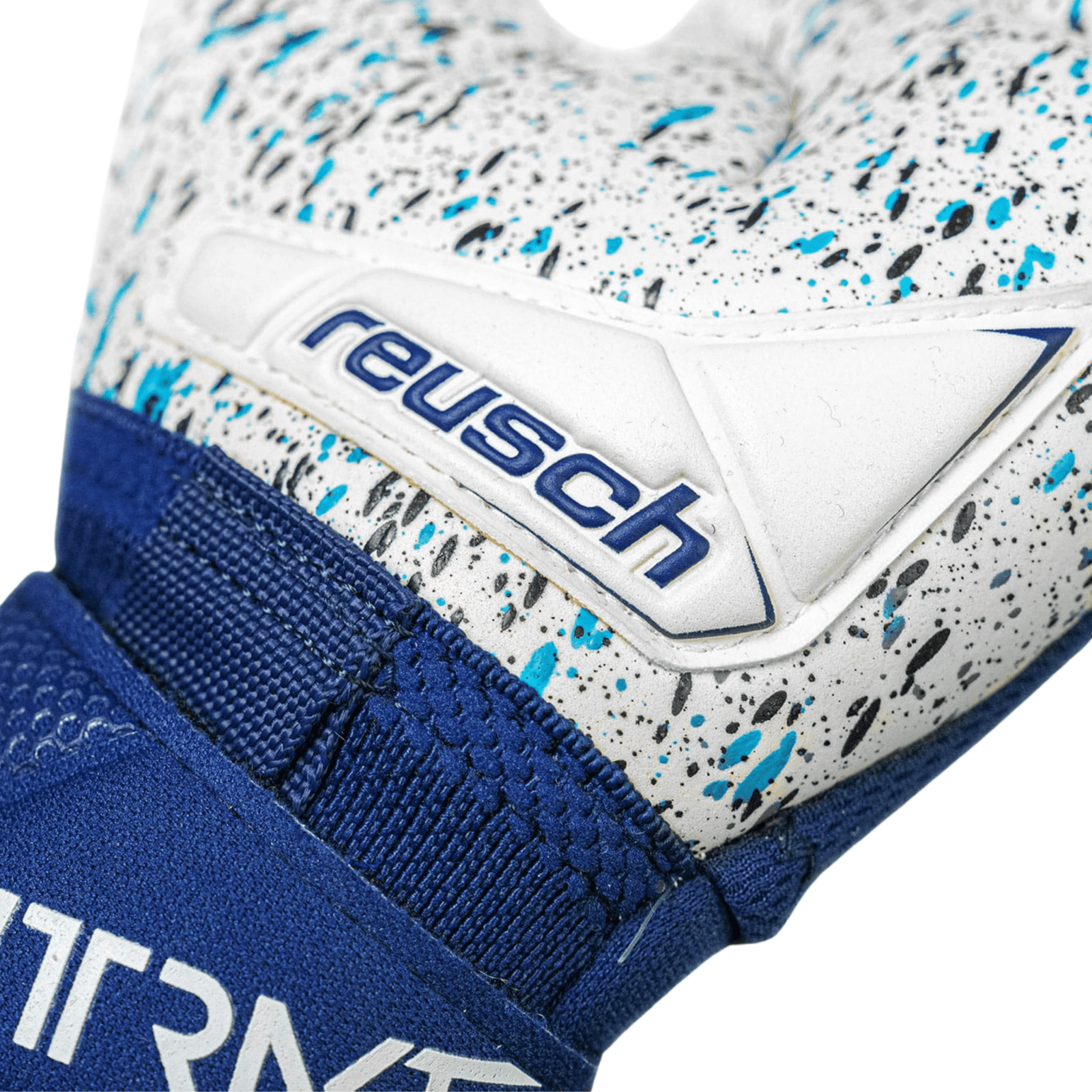 Reusch Attrakt Freegel Fusion Ortho - Tec Goalkeeper Gloves (Premium Blue/White Protection) | SoccerWearhouse