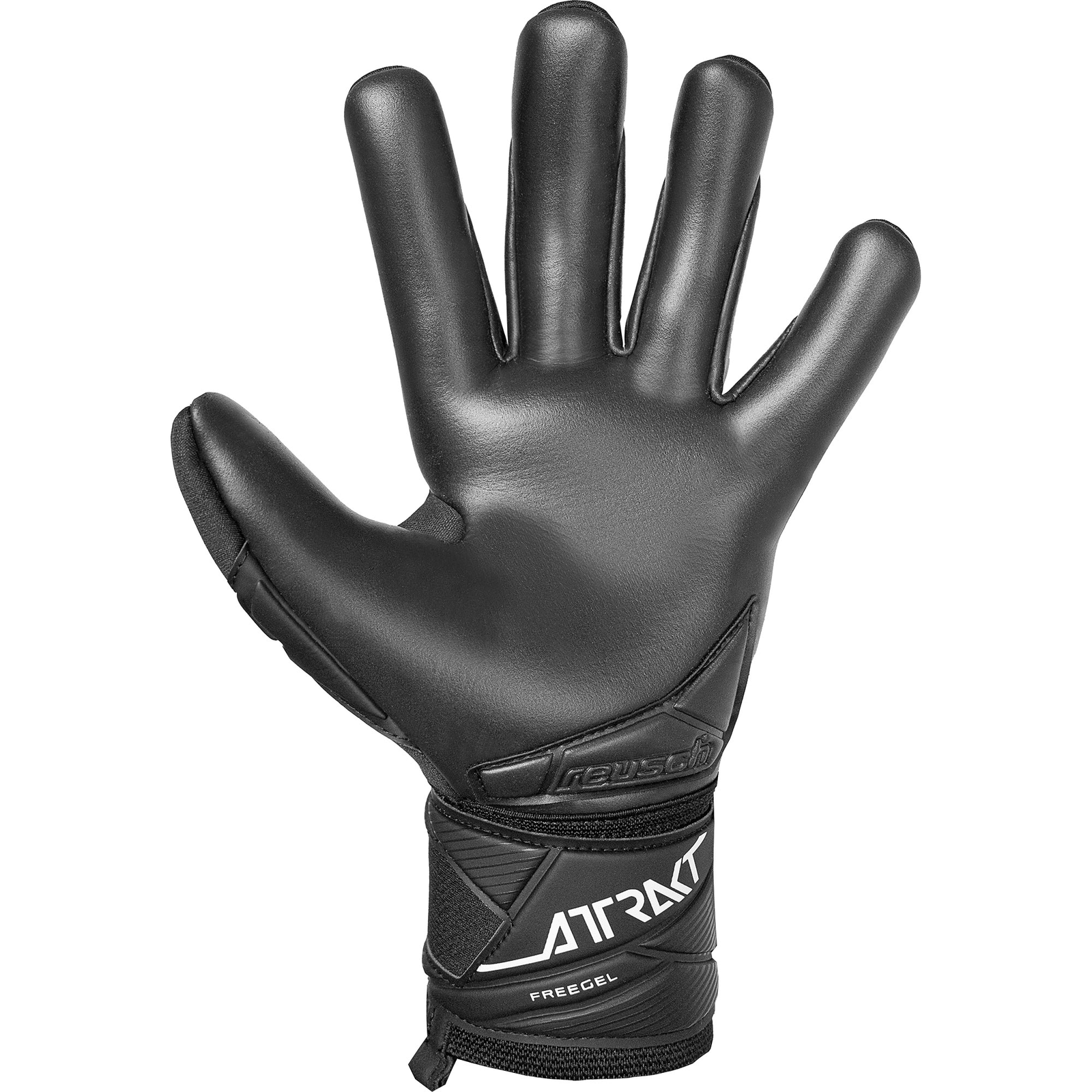 Reusch Attrakt Freegel Infinity Goalkeeper Gloves (Black) | SoccerWearhouse