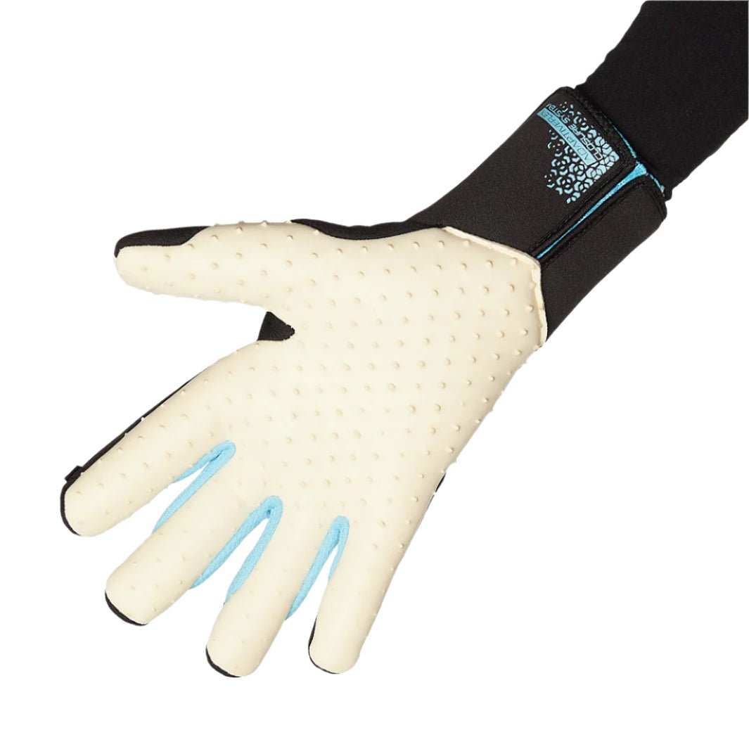 Reusch Attrakt Freegel Speedbump Strapless Goalkeeper Gloves (Black/Bachelor Button) | SoccerWearhouse