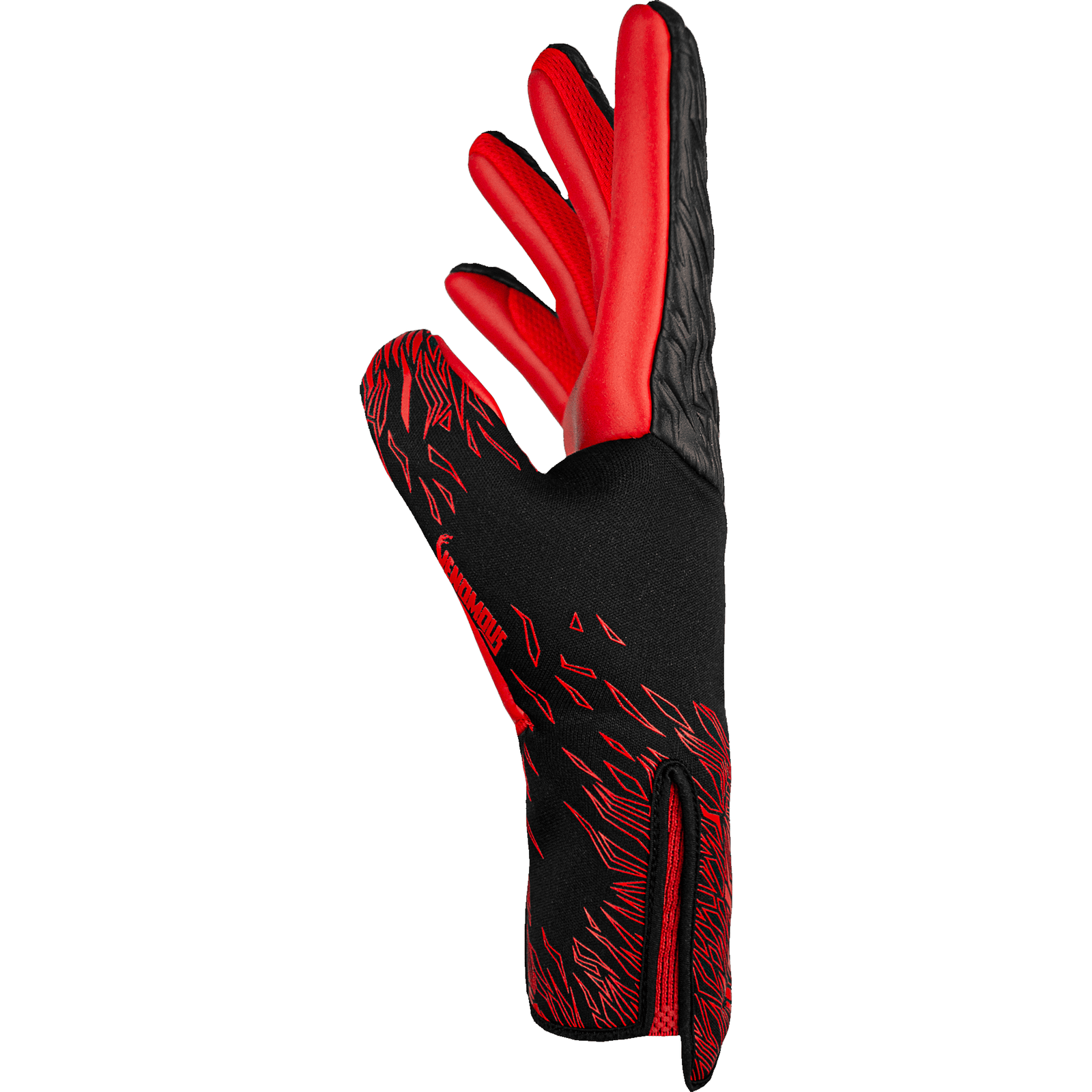 Reusch Venemous Gold X Glove (Black/Fiery Red) | SoccerWearhouse