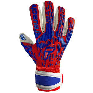 Reusch Attrakt Freegel Gold Finger Support Goalkeeper Gloves (Red/Deep Blue)