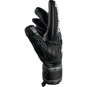 Reusch Attrakt Freegel Infinity Finger Support Goalkeeper Gloves (Black/Black)