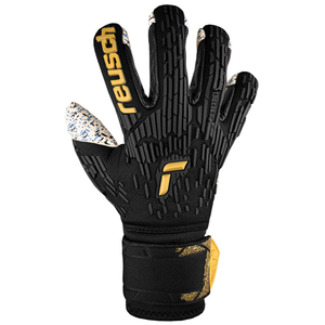 Reusch Attrakt Freegel Fusion Ortho-Tec Goalkeeper Glove (Black/Gold)