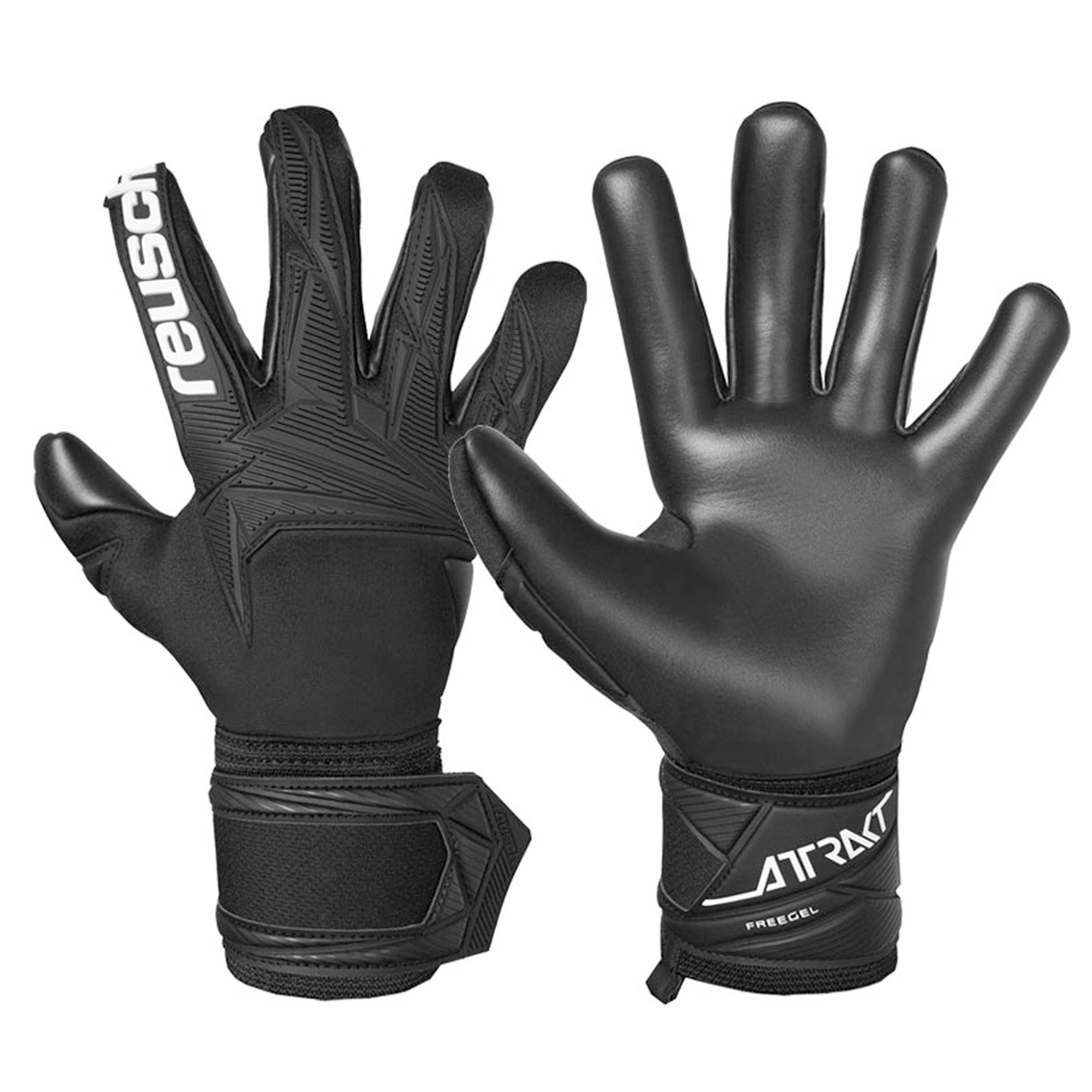 Reusch Attrakt Freegel Infinity Goalkeeper Gloves (Black)