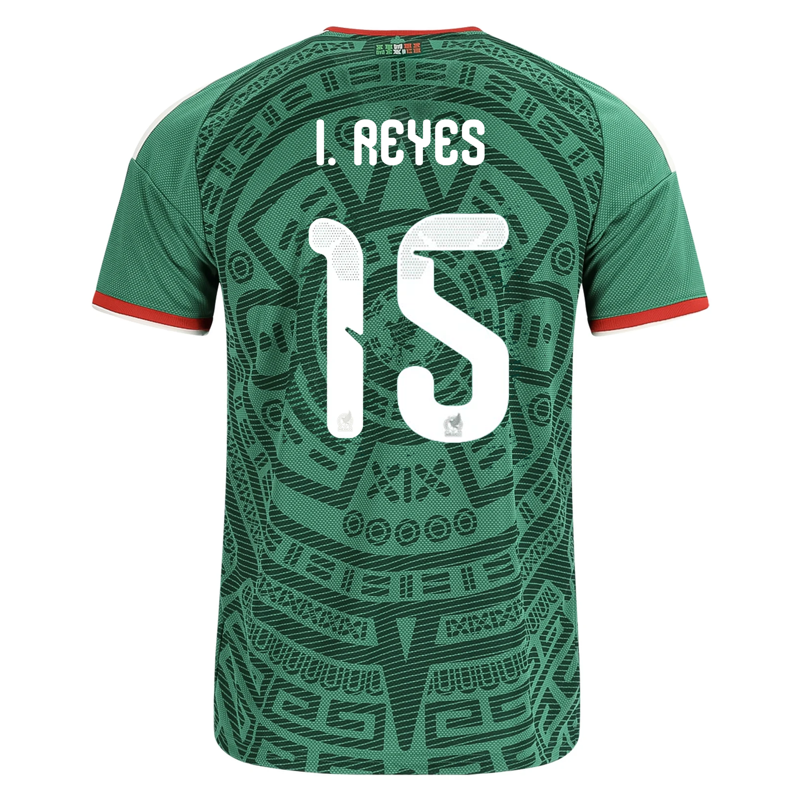 adidas Men's Israel Reyes Mexico Home 2026 World Cup Jersey (Bold Green)