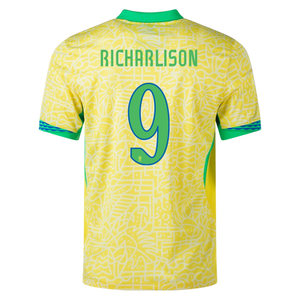 Nike Brazil Authentic Richarlison Home Jersey 24/25 (Dynamic Yellow/Lemon Chiffon/Green Spark)