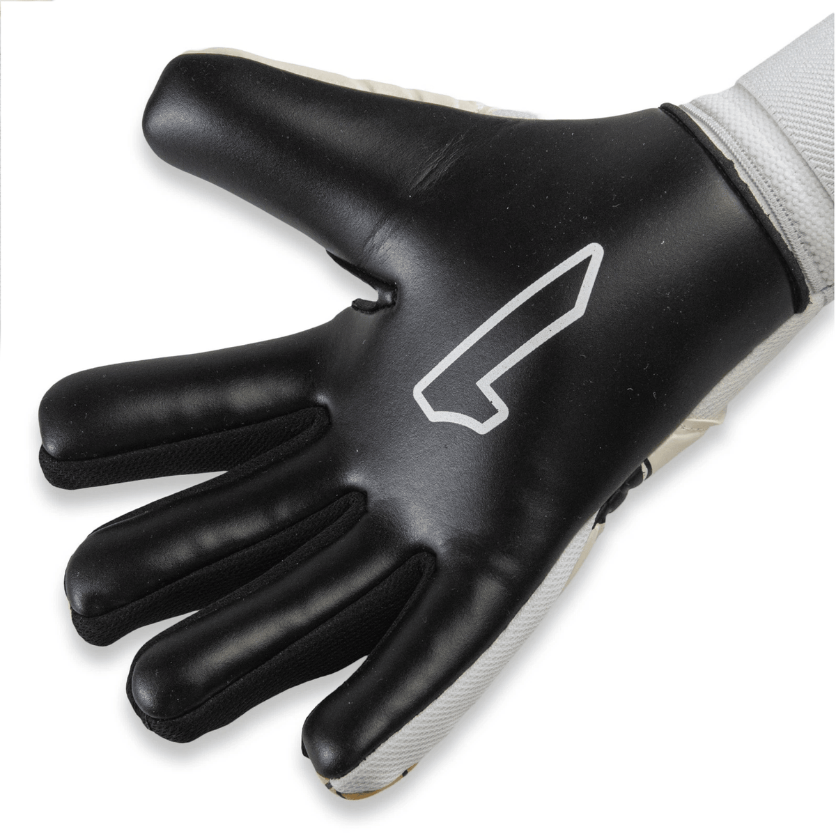 Rinat Asimetrik Training Spine GK Glove (White/Gold) | SoccerWearhouse