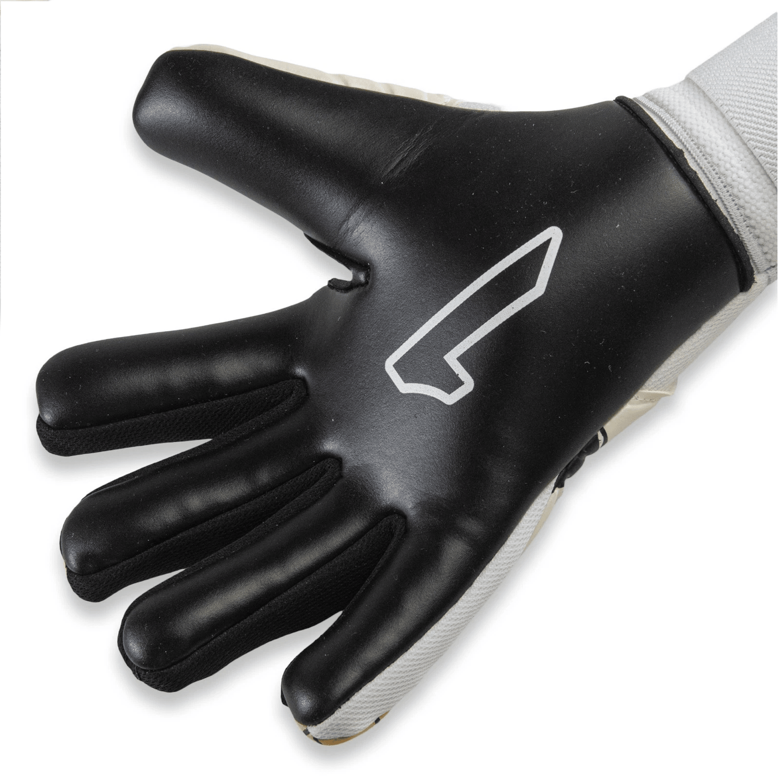 Rinat Asimetrik Training Spine GK Glove (White/Gold) | SoccerWearhouse