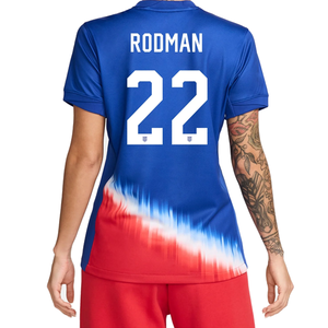 Nike Womens United States Trinity Rodman Away Jersey 24/25 (Old Royal/White)
