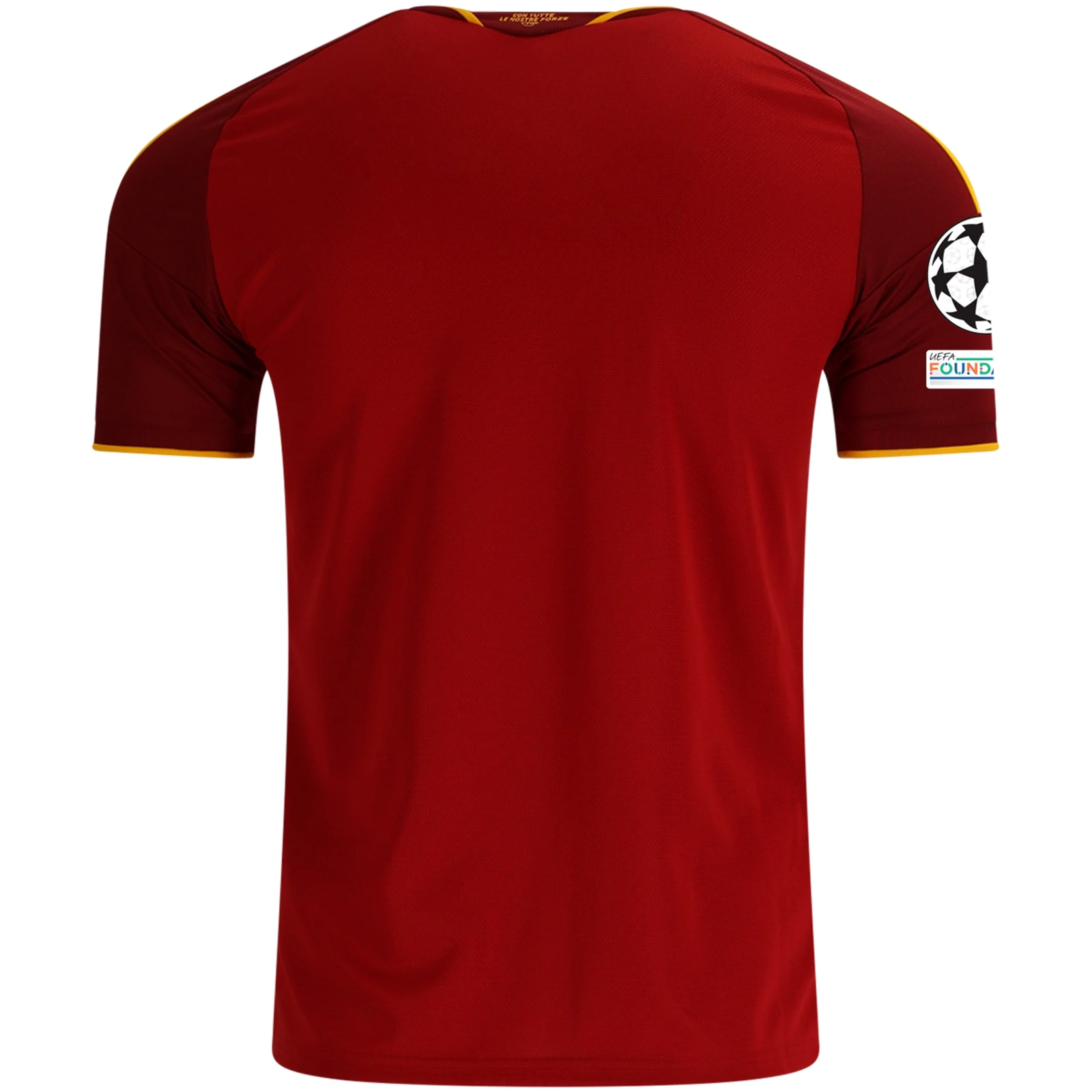 adidas Mens AS Roma Home Jersey w/ Champions League Patches 26/27 (Burgundy)