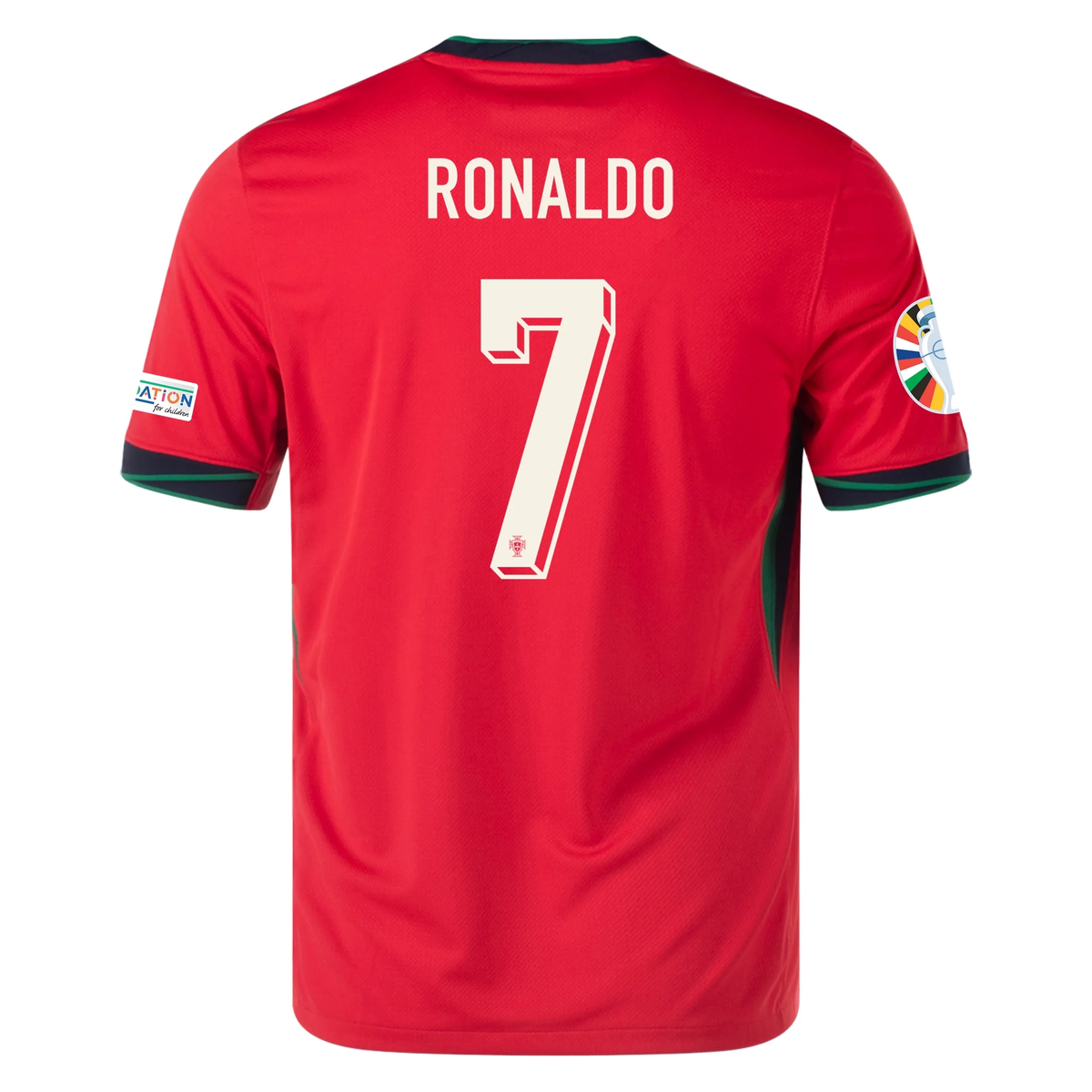 Nike Portugal Cristiano Ronaldo Home Jersey w/ Euro 2024 Patches 24/25 ...