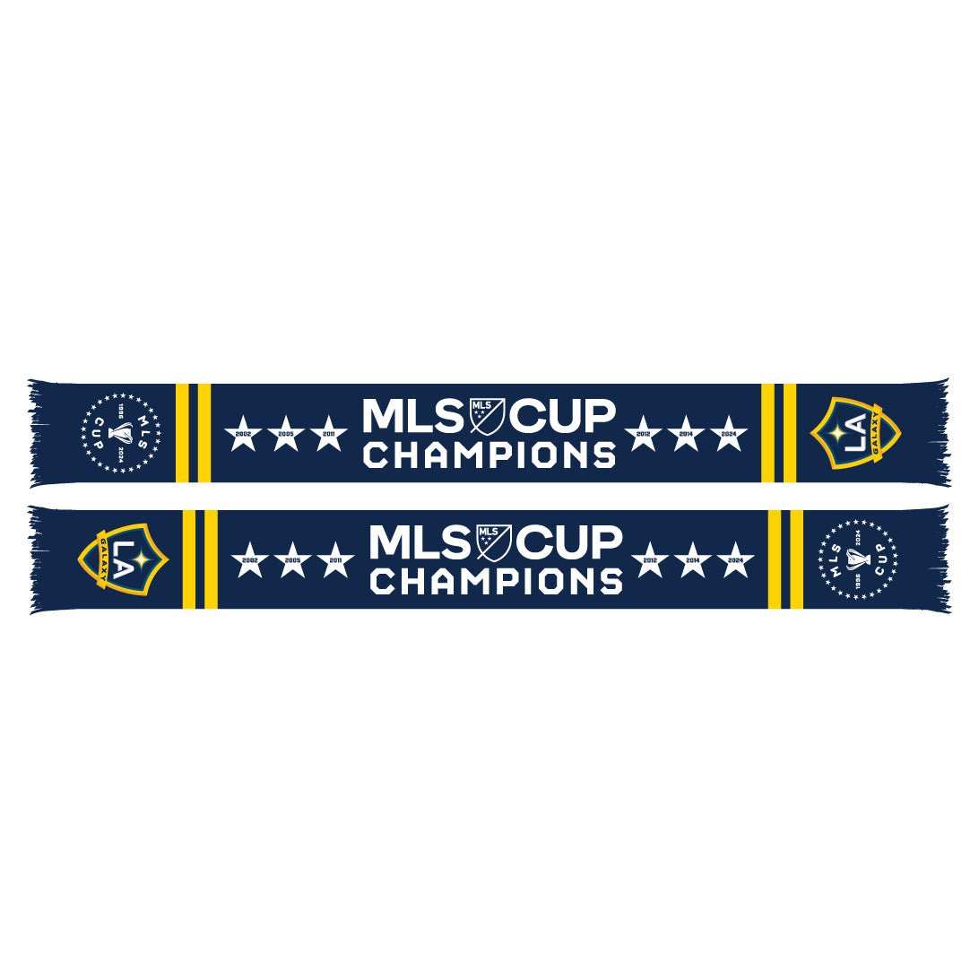 Ruffneck LA Galaxy 2024 Champions 6 - Star Scarf (Navy) | SoccerWearhouse